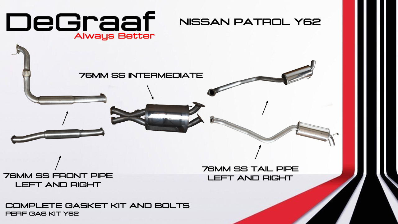 NISSAN PATROL Y62 EXHAUST